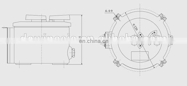 CXH10-1 IP55 E27 Marine Aluminium/Brass Afterangel Light