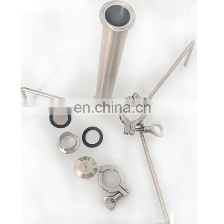 3A 1.5" flat end cap lid with NPT or BSPT threaded port flat cap for material column