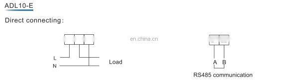 Smart meter electricity meter guide rail electric energy meter miniature single-phase charging pile power meter voltage ammeter