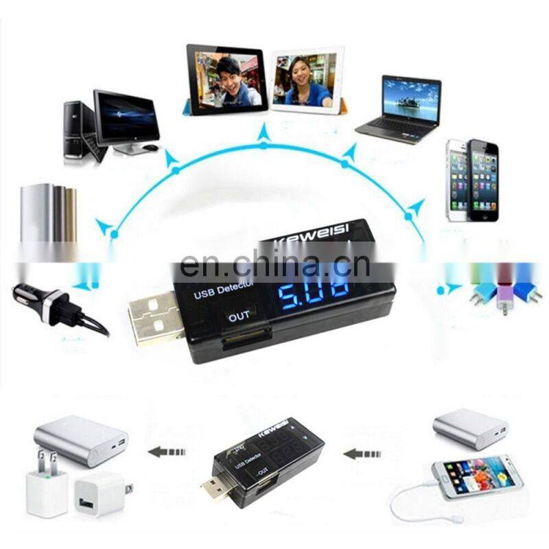 USB Current Voltage Charging Detector Mobile Power Current and Voltmeter Ammeter Voltage USB Charger Tester Double Row Shows