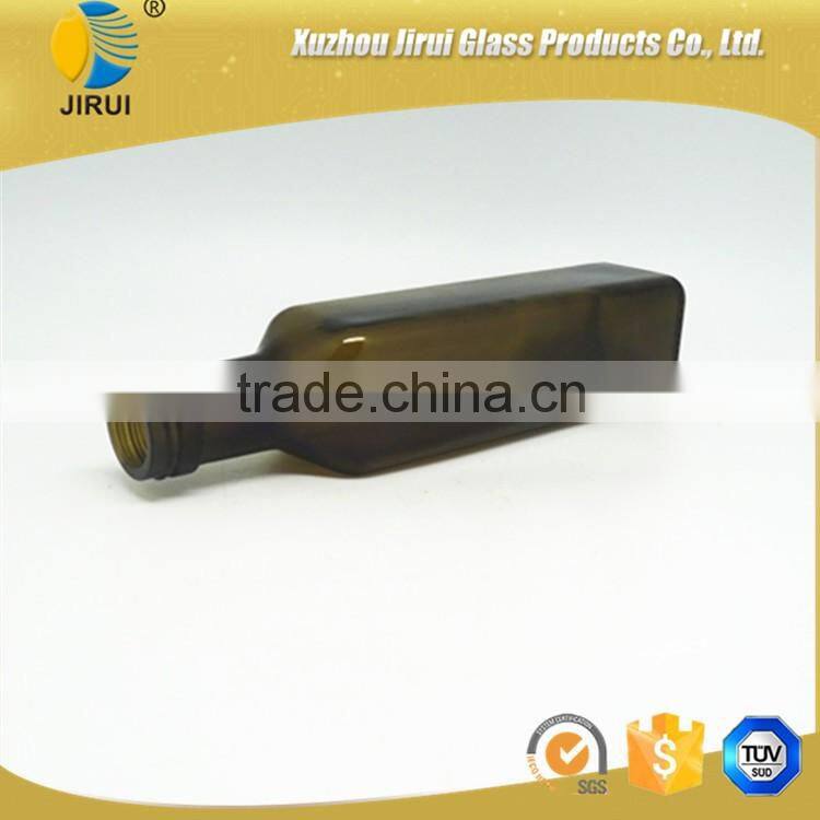 2016 250ml square shape cobalt green olive oil glass bottle /a lot of stock