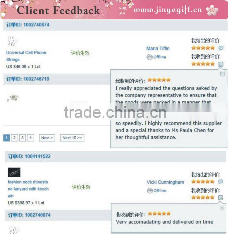 Keychain Lanyard In Fahion Diamond Bead Lanyard Keychain