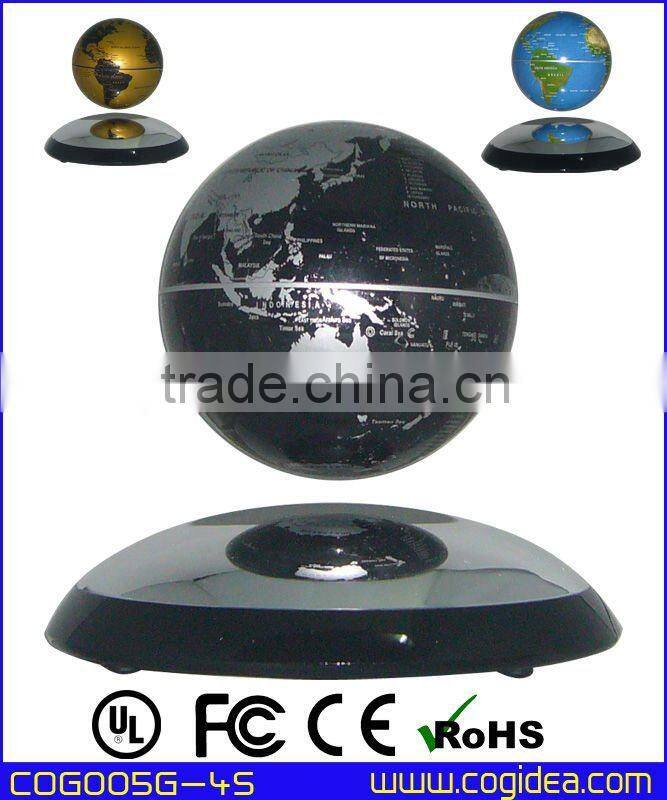 Acylic base magnetic levitation with globe
