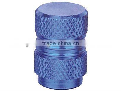 Colorful tire valve dust cap with car name logo