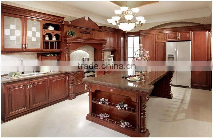 American style traditional solid wood kitchen cabinet design, kitchen cabinet vinyl wrap