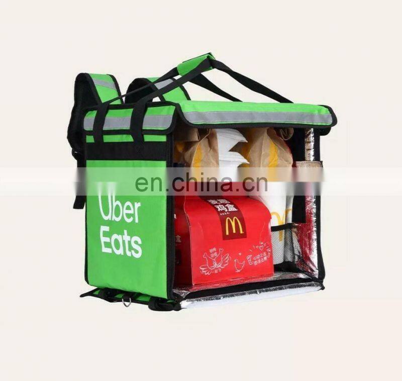 Keep Food Warm Insulated Motorcycle U Eats Delivery Thermal Bag For Delivery Food