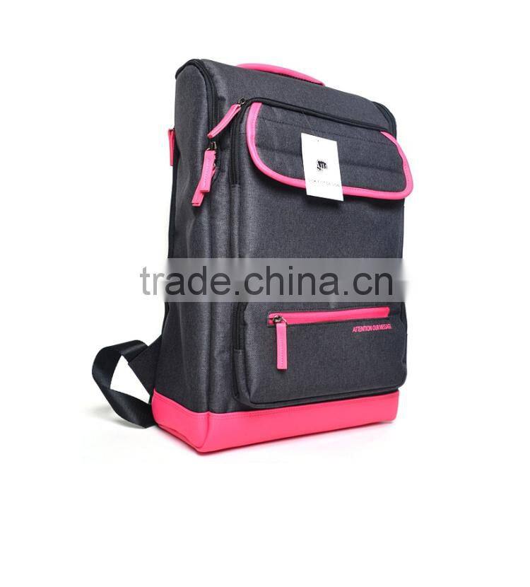 canvas school backpack laptop backpack 600D backpack Europe korea fashion backpack