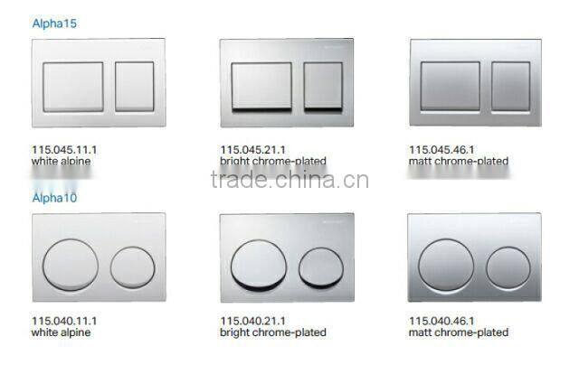 GEBERIT Alpha Duofix In-wall Cistern Watermark Concealed Cistern for Wall-hung Toilet, Dual Flush Front Button,