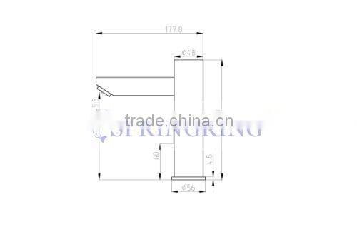 Chrome automatic mixer faucet