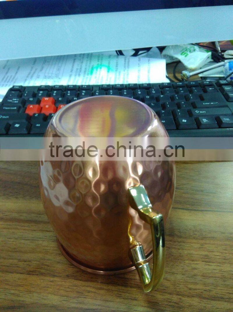 18oz hammered pure copper mug, Moscow mule.