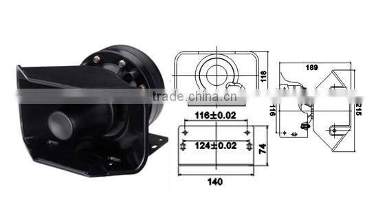 200W Security Protection police car alarm horn YH-201