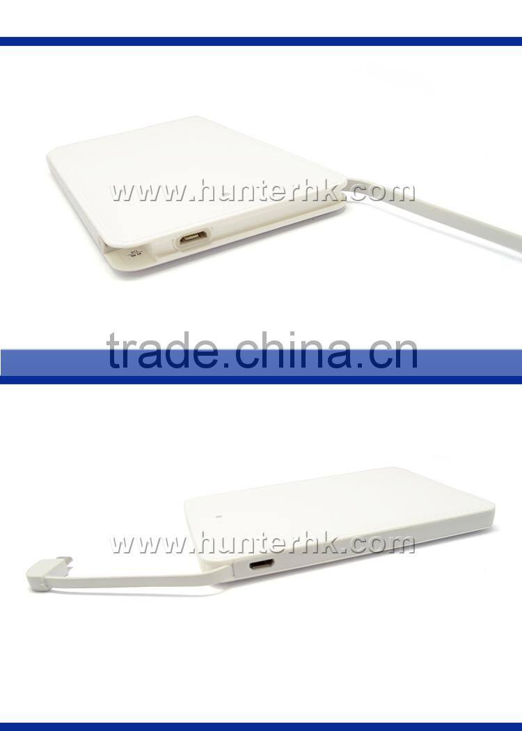 Printed Small Size 4000 mah Slim Power Bank