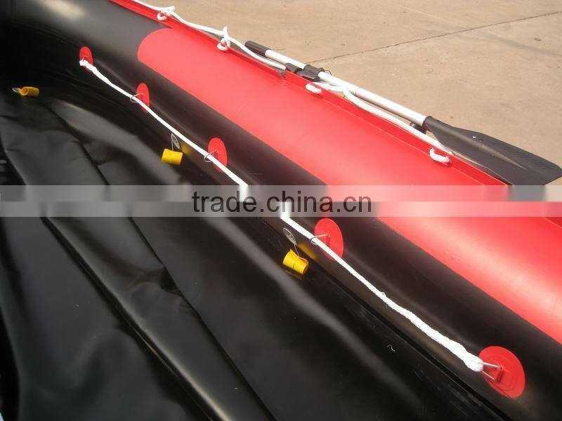 CE 2012 Hot Hypalon/Pvc selling rescue boat Aluminum floor 4.3 meter Inflatable Boat