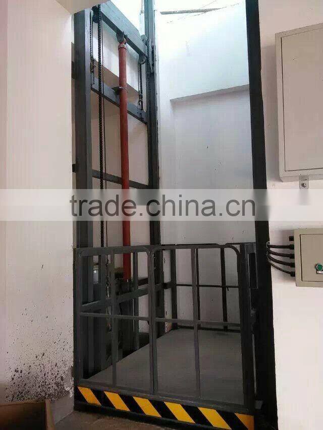 5 tons High quality hydraulic stationary guide rail lift platform SJG5T-8