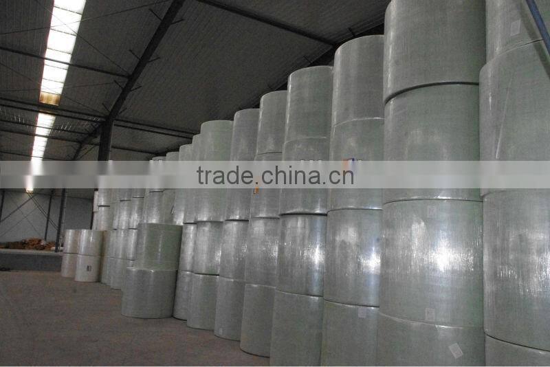 polyester needle punched nonwoven fabric double reinforced with fiberglass