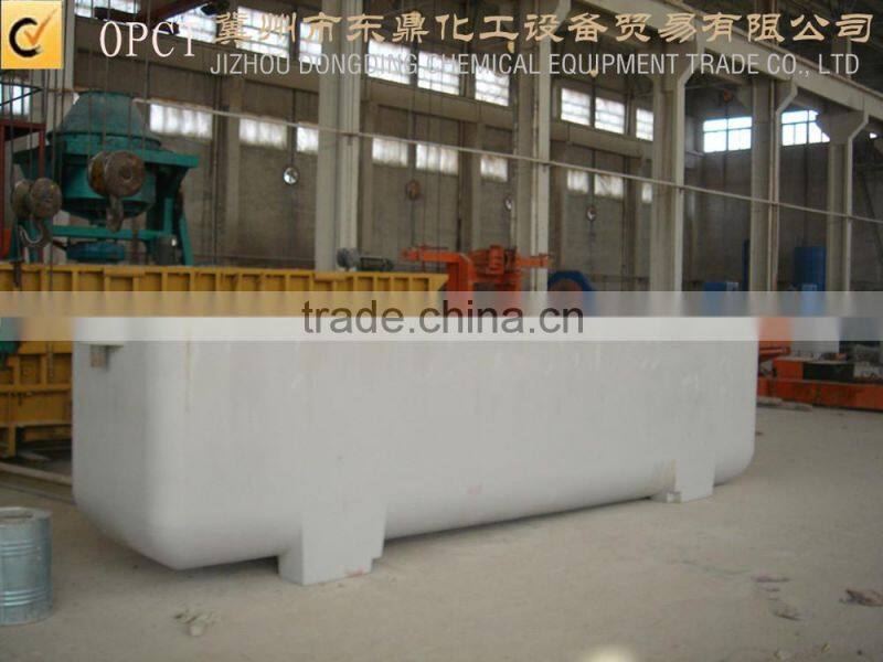 Vinyl resin integrally cast FRP electrolytic cells/tank