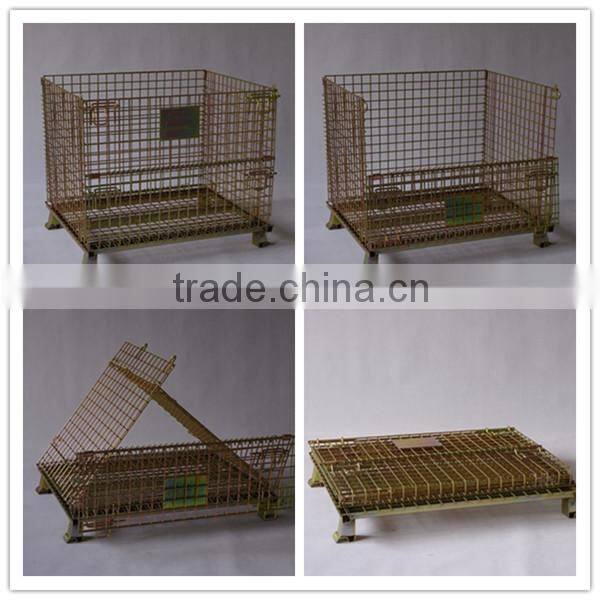 Collapsible steel galvanized wire mesh baskets