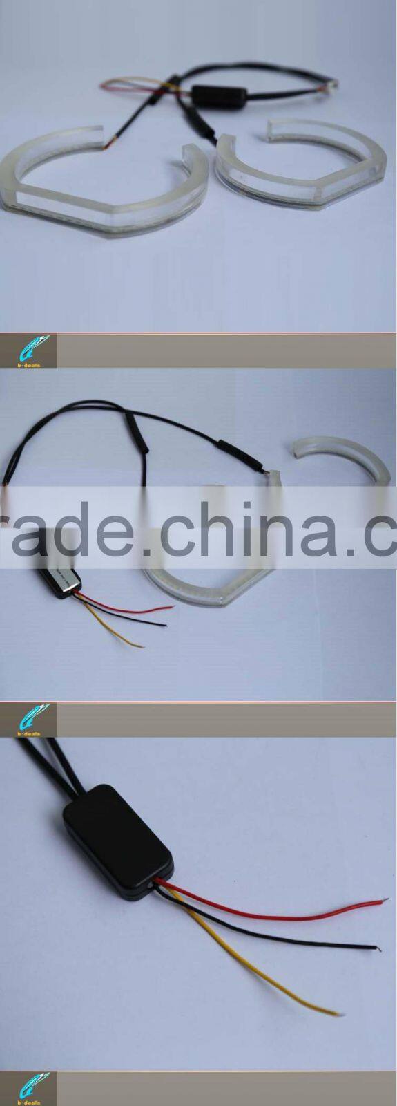 2015 CE certificate hot Selling led car headlights crystal angel eyes for bmw e90