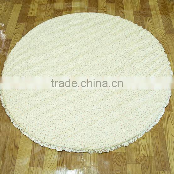 Home anti-slip flower printed 100% cotton patchwork floor mats