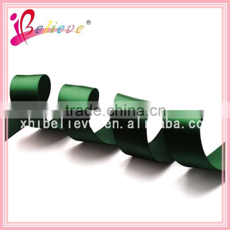 Made in China high quality smooth polyester satin ribbon solid color petersham ribbon