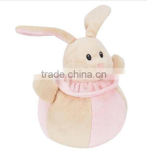 soft cute bunny plush baby toys animal ball toy for promotion gift/plush bunny toy