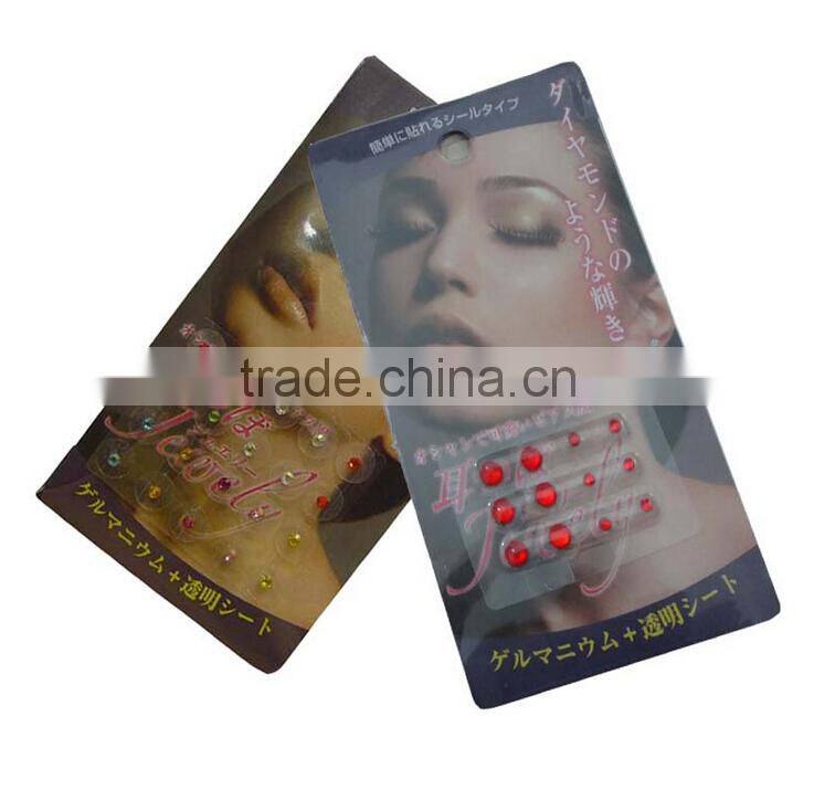 Factory cheap price Accupuncture point Ear sticker fashion earing crystal earing