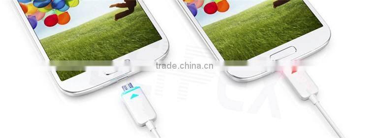 Glow in Dark Visible Colorful USB Data Charging Cable with LED
