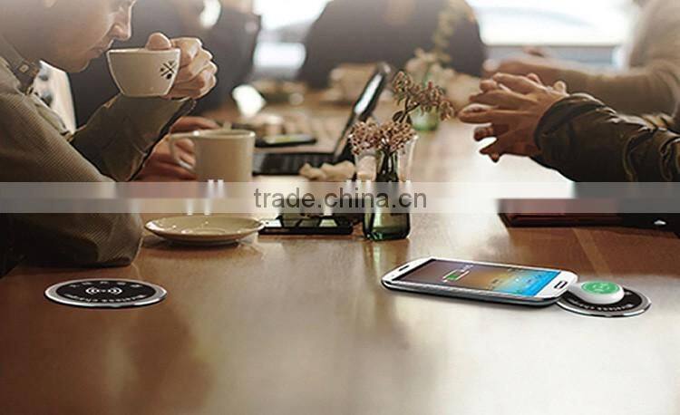 QI wireless desktop charger for office desk phone charging