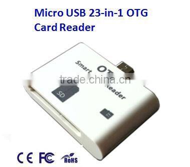 All in one high speed flash driver Micro USB OTG Card Reader Connect Smartphone
