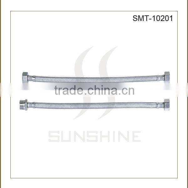 SMT-10201 Bathroom and toilet 1/2 inch stainless steel braided flexible hose