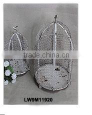 Antique Shabby Chic Color Wooden Bird Cage