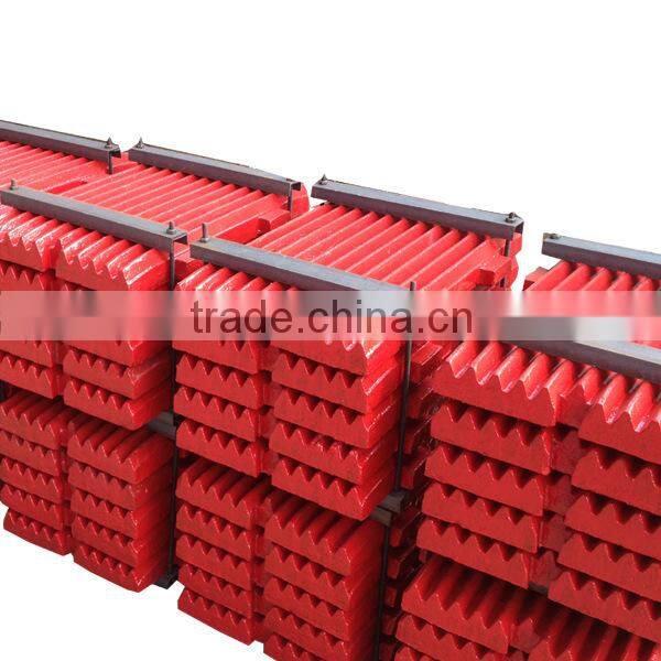 High Manganese Steel Casting Jaw Plate for Jaw Crusher Parts