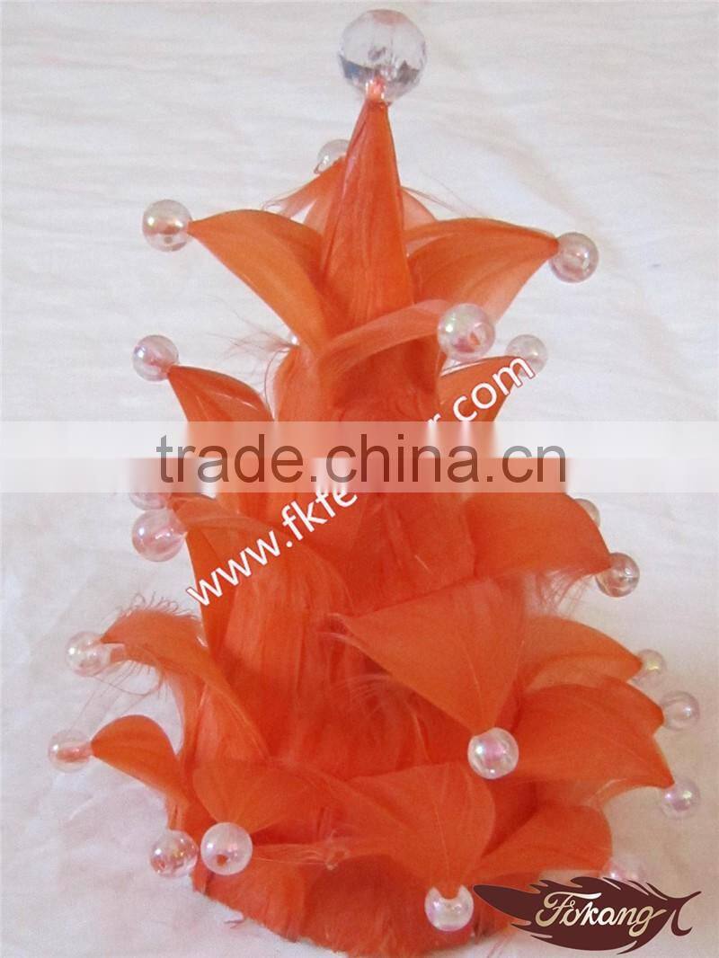 Natural Craft Turkey Feather Christmas Tree For Christmas Marabou Feather