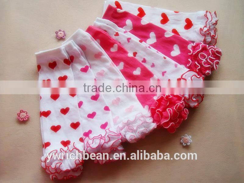 boutique heart printed baby leg warmers for party wholesale in stock LW-10