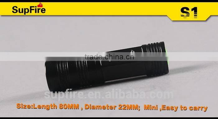 2015 Mini led torch flashlight with 16340 battery