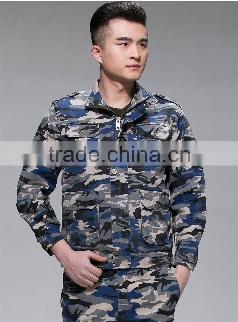 Military color workwear security guard uniform for sale