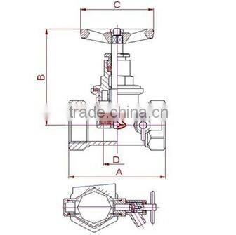 VC604 Brass check&stop valve