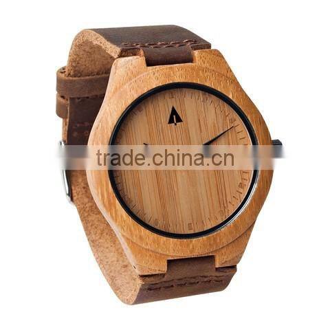 Bamboo Revolution Watches Leather Strap Custom Bamboo Watch