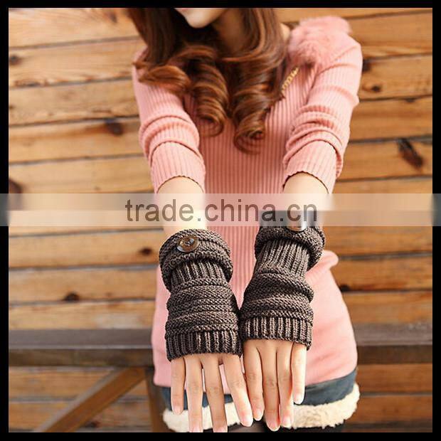 Button Warmers gloves - womens Fingerless Gloves - wrist warmers - texting gloves 7 colors at stock