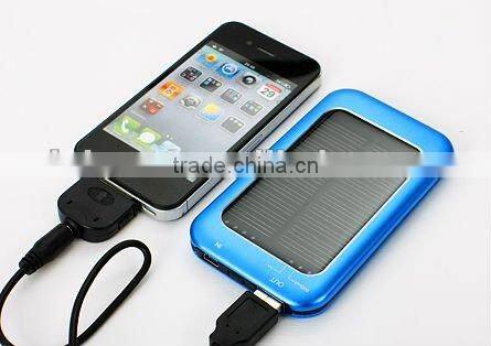 Portable universal solar charger, solar power bank for mobile phone/iPhone/iPad/tablet
