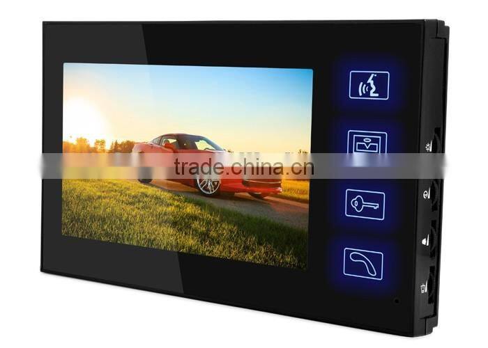 Wholesale Wired Touch Key 7" Video Door Phone Intercom System 1 RFID Keypad Code Number Doorbell Camera 1 Monitor