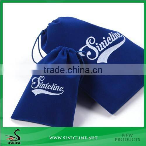 Sinicline custom velvet drawstring pouch bag