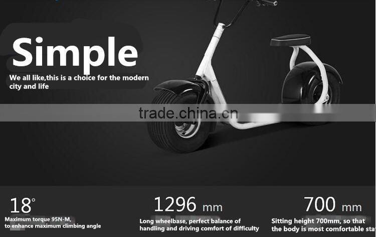 18*9.5 car tyre seev citycoco harley style scrooser 800w brushless mobility scooter for adult electric chopper motorcycle