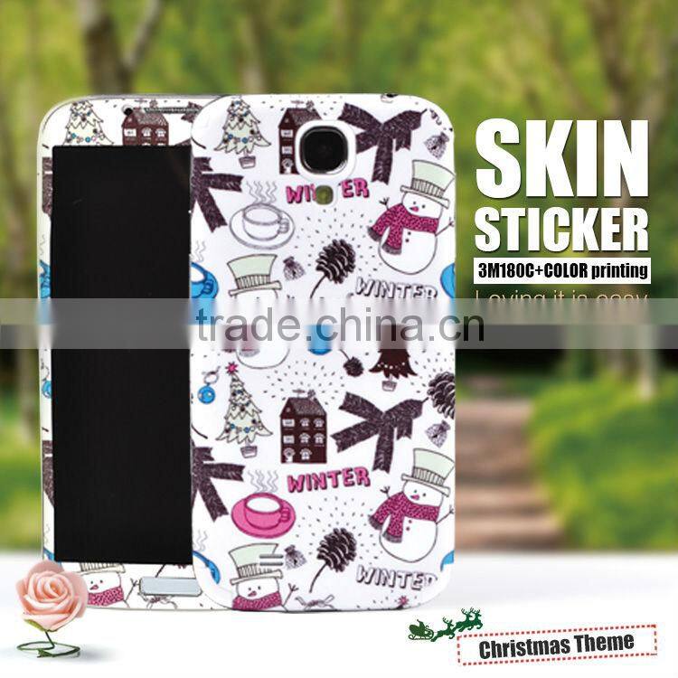 2014 for samsung s4 skin sticker cover with new design