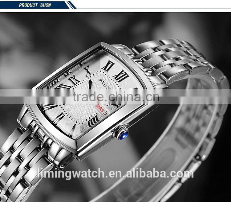 New fashion western watch price square quartz Watches for Couple Gift
