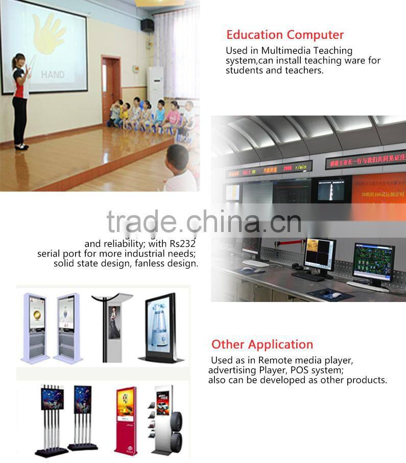 Low Price X29-J1900 Celeron Quad Core Thin Mini Itx Fanless i3 Fanless Desktop PC Support MIC 2G RAM 500G HDD