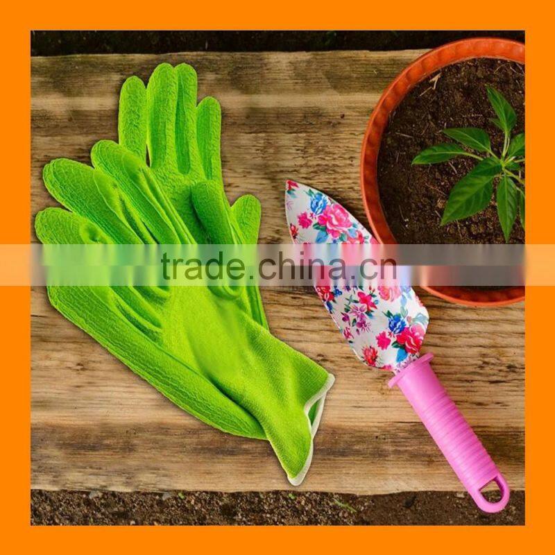Eco Friendly Bamboo Garden Gloves with Protective Grip Coating Foam Latex Gloves