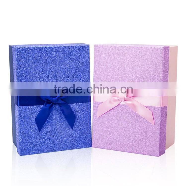 Wholesale high quality custom printed colored handmade cardboard gift box