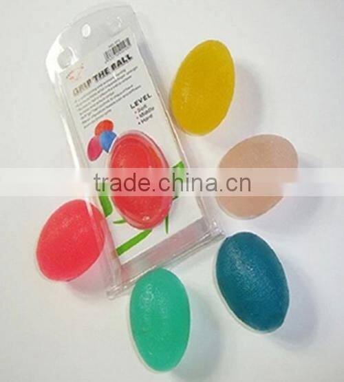 TPR egg shape exercise ball tpr grip ball, custom any pantone color, custom logo, size...