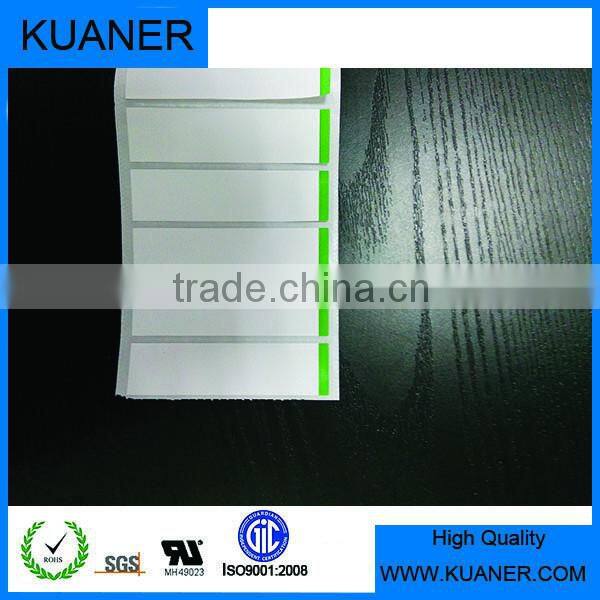 4"x1" custom colorful matte white PET adhesive label sticker